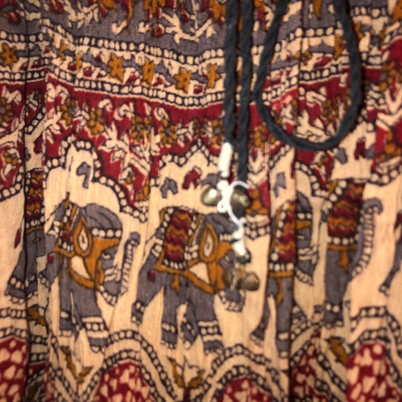 Handmade Nepali Drawstring Skirt - Picture 3 of 4